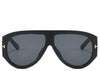 Moscow Black Oversized Sunglasses