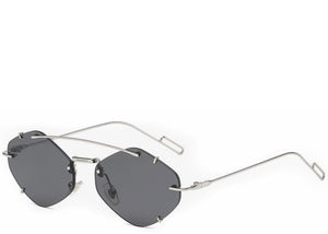 Sydney Hexagon Black Sunglasses