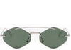 Sydney Hexagon Green Sunglasses