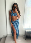 Lia Blue Zigzag Co-Ord Set