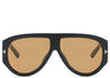 Moscow Brown Oversized Sunglasses