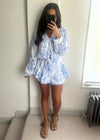 Alyssa Floral Playsuit - Blue